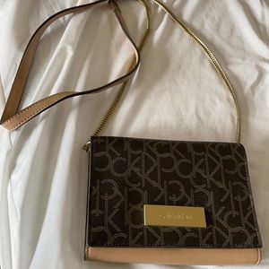 Calvin Klein gold chain purse